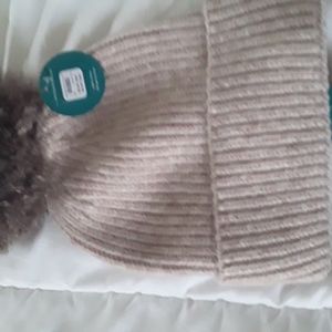 2 for price of 1: Anthropolgie pom pom hats NWT pink and purple